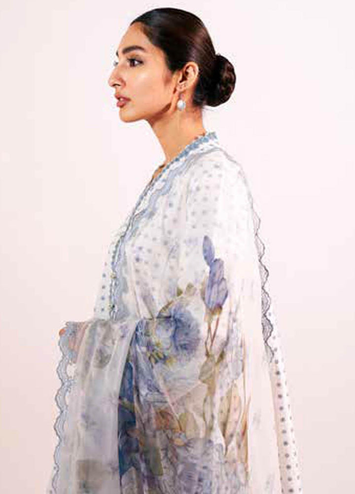 Zara Shahjahan Embroidered Lawn Suits Unstitched 3 Piece ZS21L 13 Zubaida-A - Summer Collection