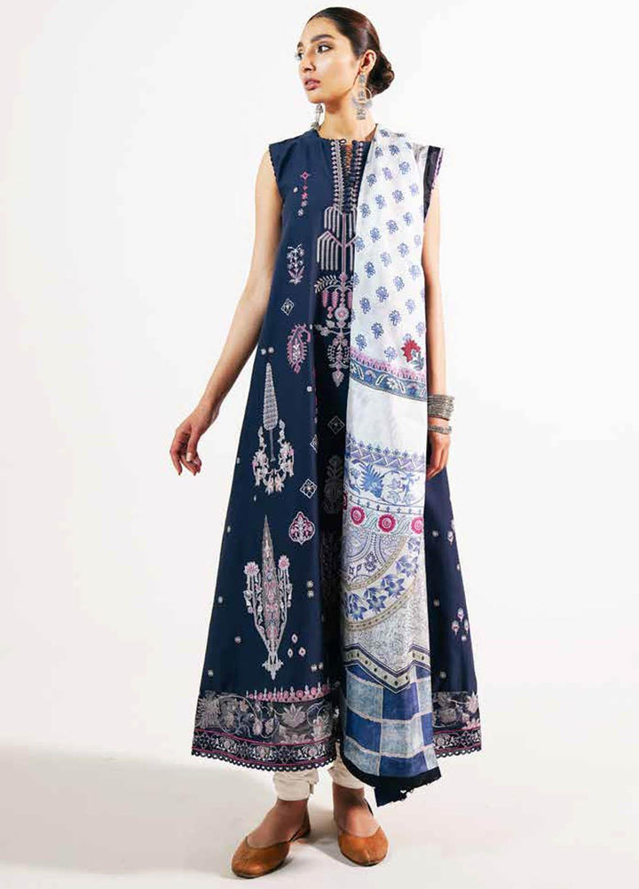 Zara Shahjahan Embroidered Lawn Suits Unstitched 3 Piece ZS21L 23 Khushala-A - Summer Collection