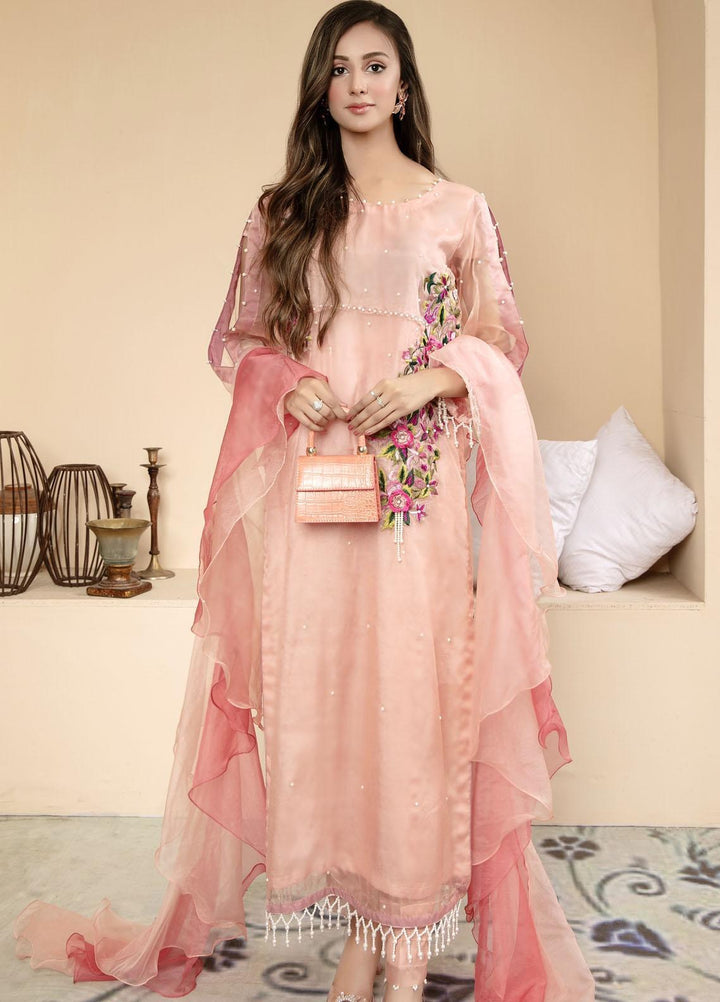 Zara Zubair Pret  Organza 2 Piece Suit ZZ22FR Orchid