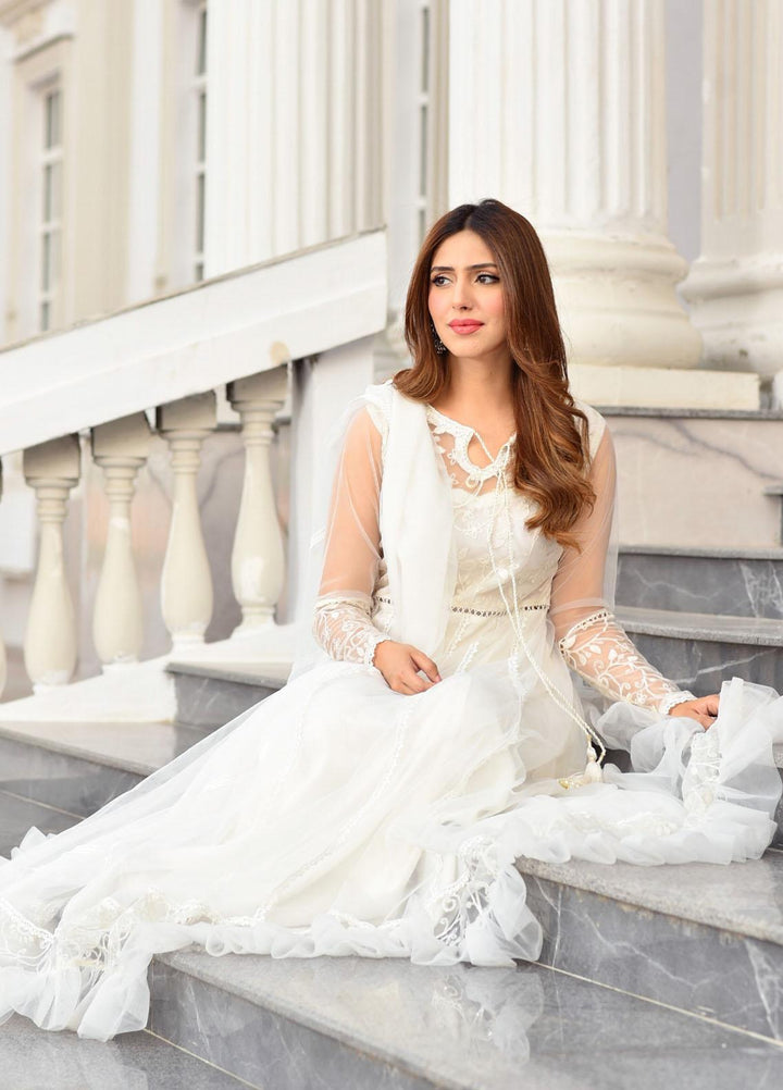 Zara Zubair Luxury Pret  Net 2 Piece Suit ZZ22LE Jasmine
