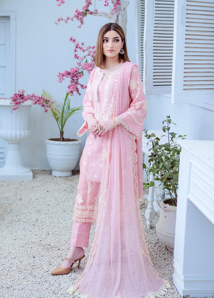 Zara Zubair Embroidered Lawn Suits Unstitched 3 Piece ZZ22UL Azalea - Summer Collection