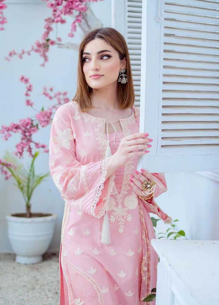 Zara Zubair Embroidered Lawn Suits Unstitched 3 Piece ZZ22UL Azalea - Summer Collection