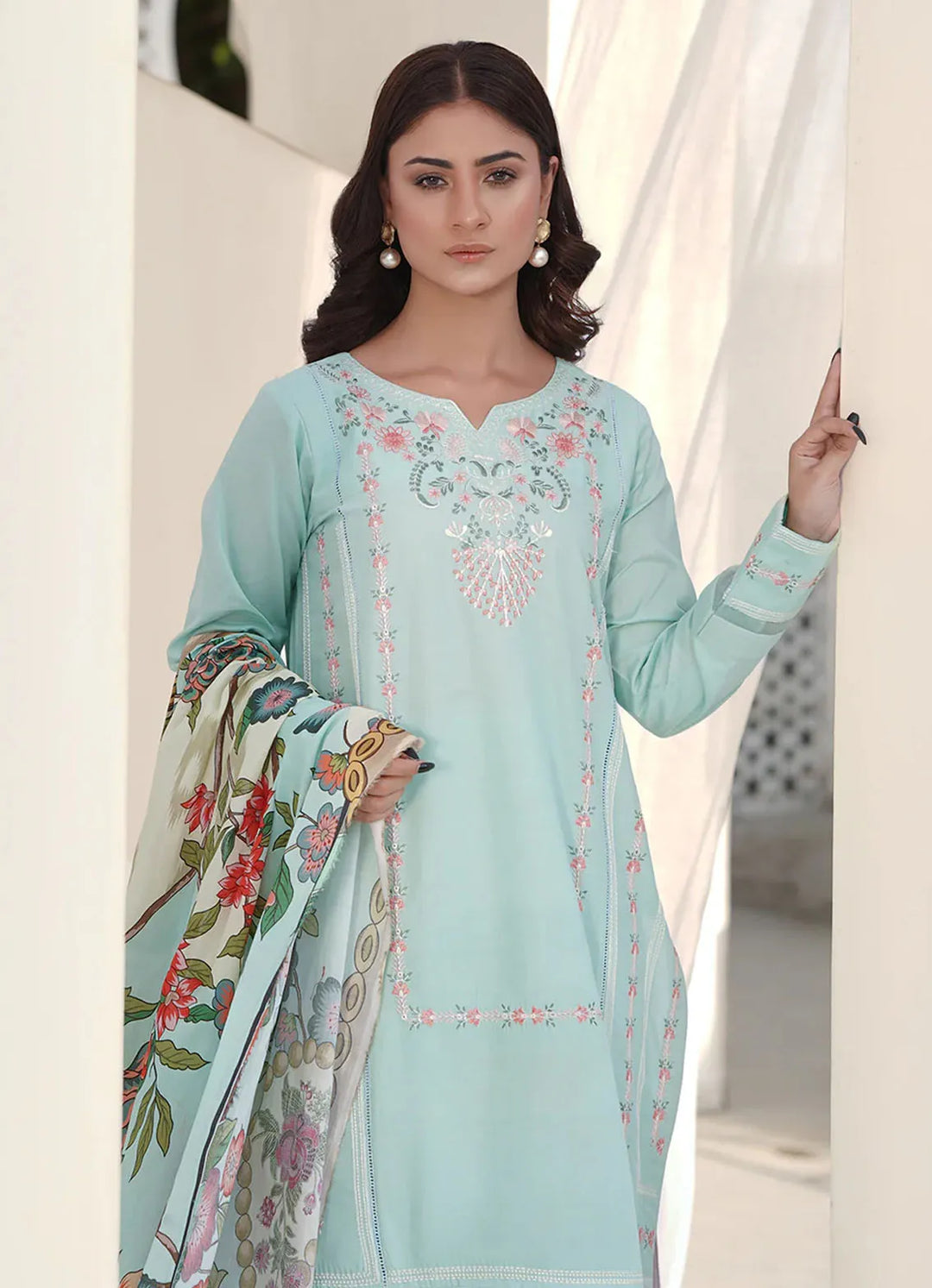 Zarafshaan by Annara Begum Embroidered Lawn Suit Unstitched 3 Piece AB24Z Azmina - Summer Collection