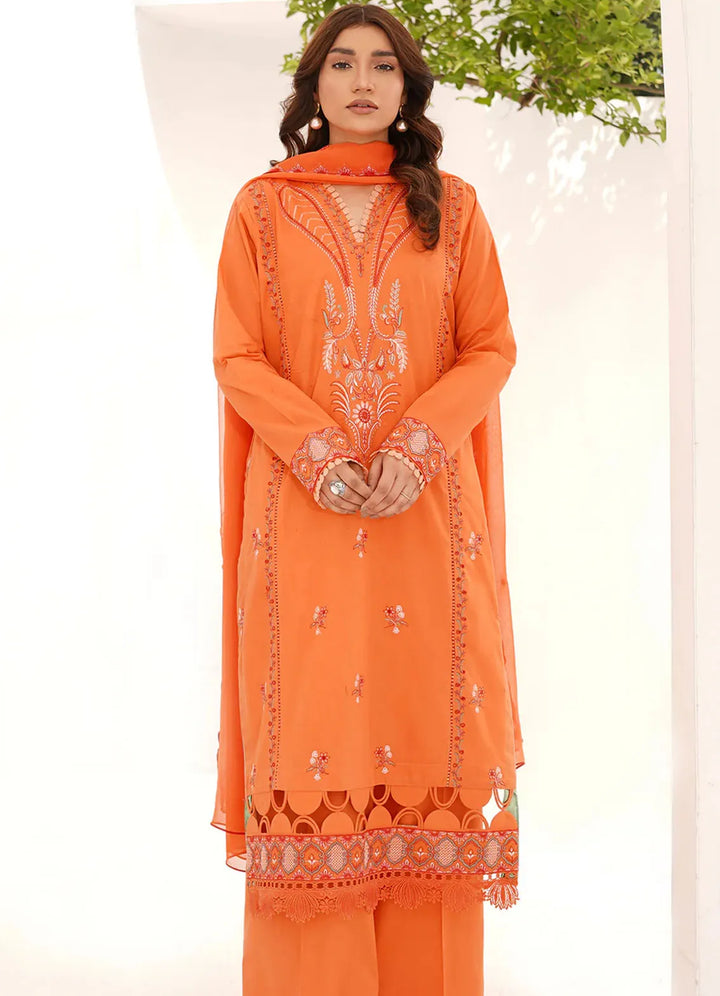 Zarafshaan by Annara Begum Embroidered Lawn Suit Unstitched 3 Piece AB24Z Mirha - Summer Collection