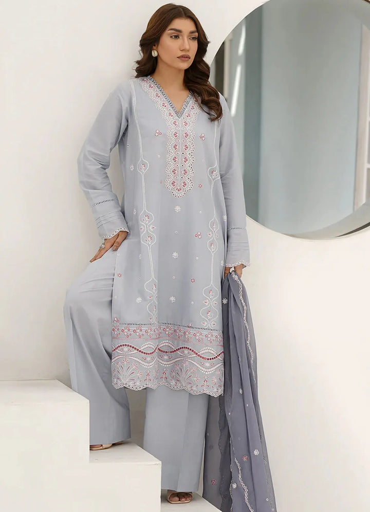 Zarafshaan by Annara Begum Embroidered Lawn Suit Unstitched 3 Piece AB24Z Namal - Summer Collection
