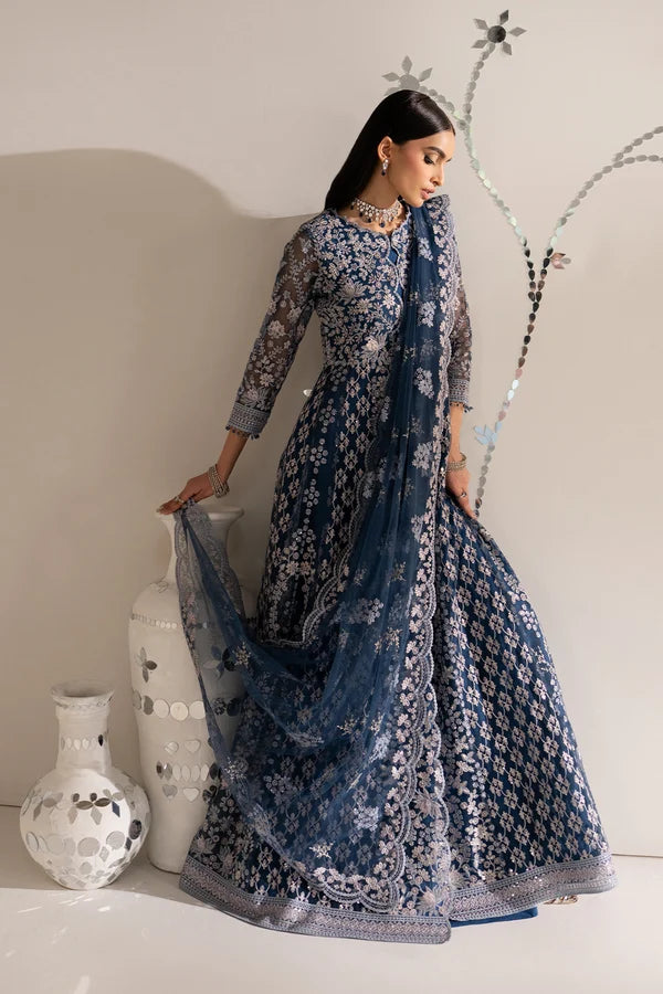 Shehnai by Lavish Premium Unstitched Embroidered Organza 3 Piece Suit LVP26USO SH-05 ZAREEN - Wedding Collection