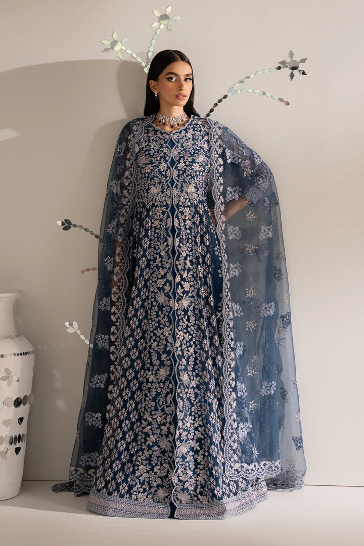 Shehnai by Lavish Premium Unstitched Embroidered Organza 3 Piece Suit LVP26USO SH-05 ZAREEN - Wedding Collection