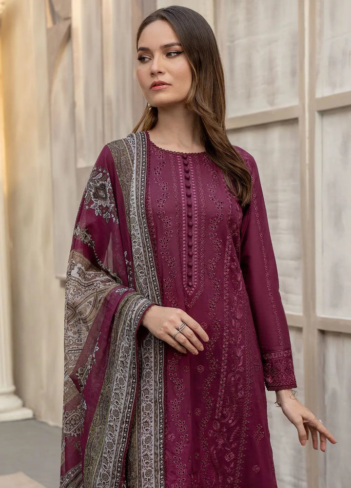 Zarif Chikankari Lawn Suit Unstitched 3 Piece ZF24F ZFL-01 Rahaa - Summer Collection