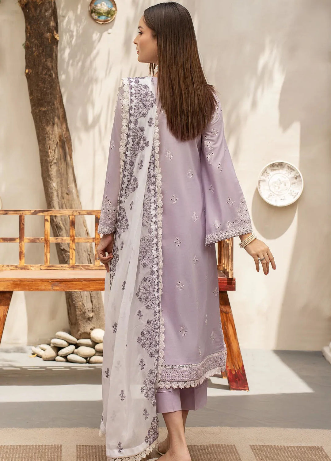 Zarif Chikankari Lawn Suit Unstitched 3 Piece ZF24F ZFL-02 Ilsa - Summer Collection