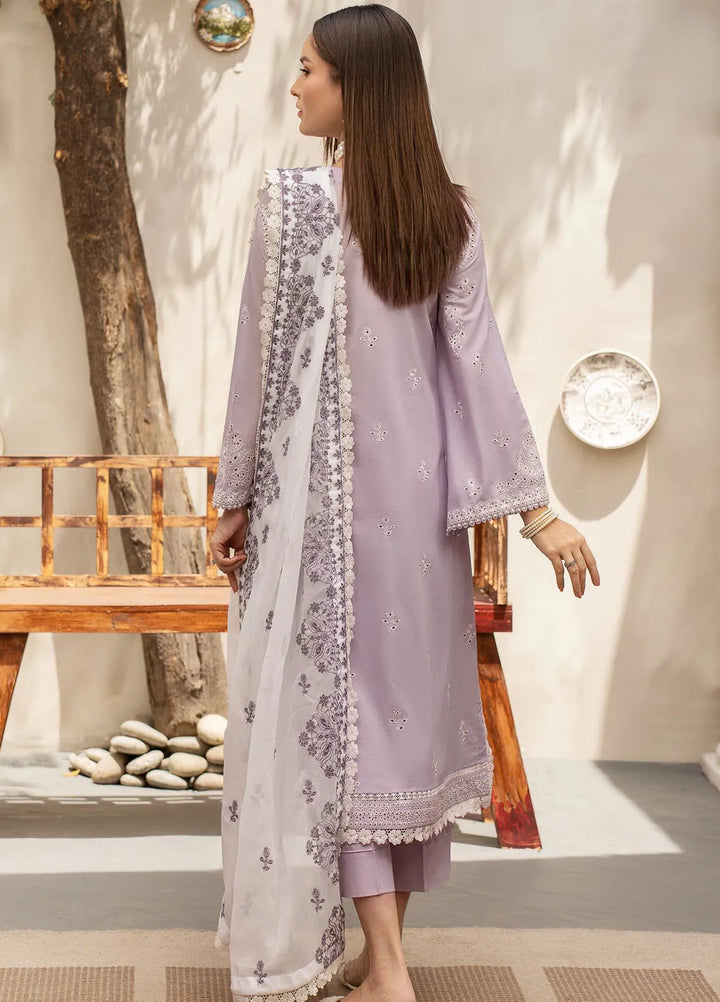 Zarif Chikankari Lawn Suit Unstitched 3 Piece ZF24F ZFL-02 Ilsa - Summer Collection