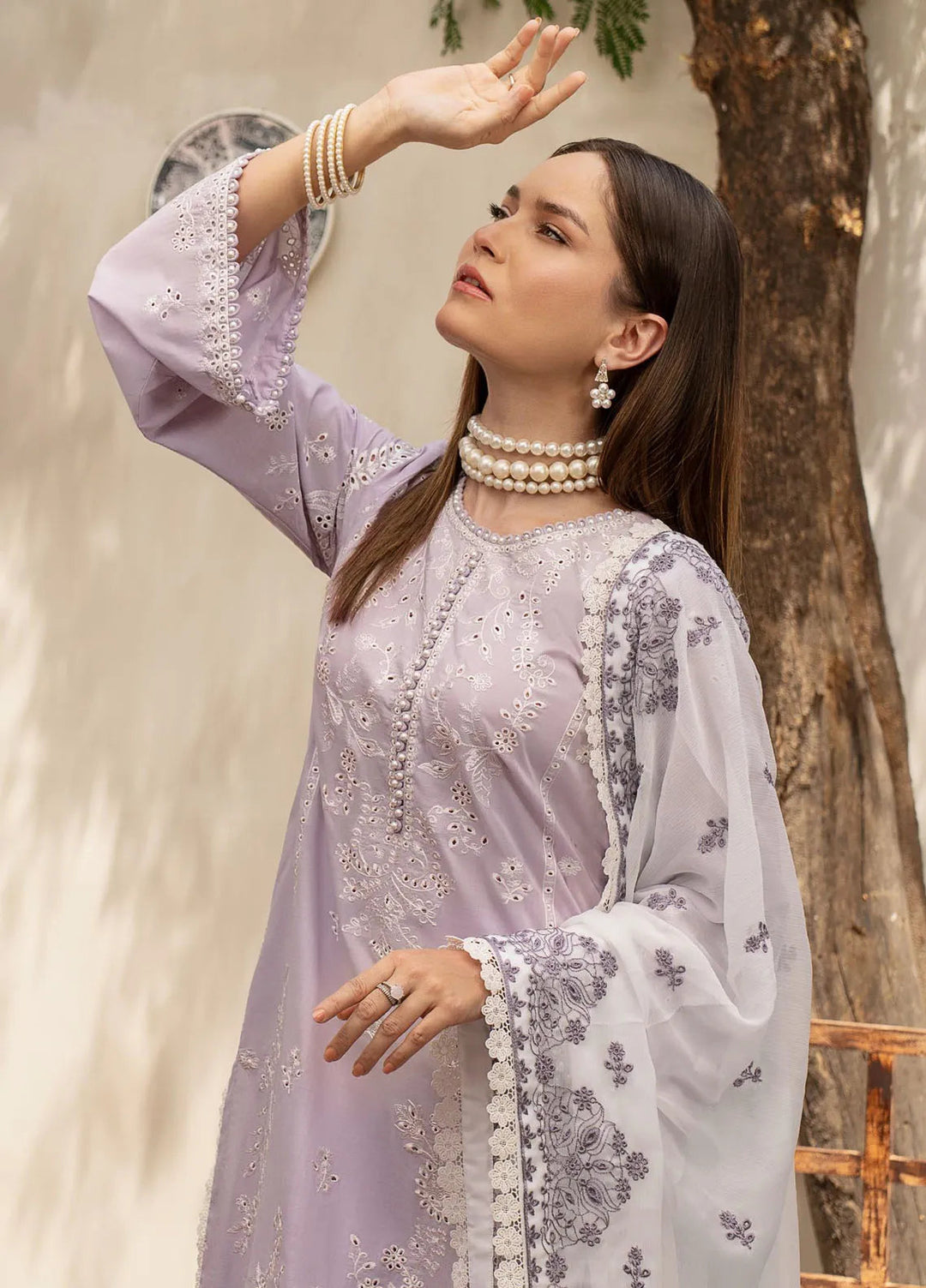 Zarif Chikankari Lawn Unstitched Suit 3 Piece ZF24F ZFL-02 Ilsa - Summer Collection