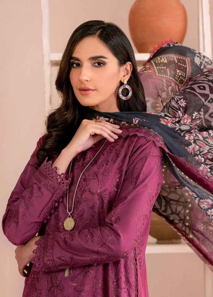 Zarif Embroidered Lawn Suits Unstitched 3 Piece ZF23EA ZEA-06 Carla - Eid Collection
