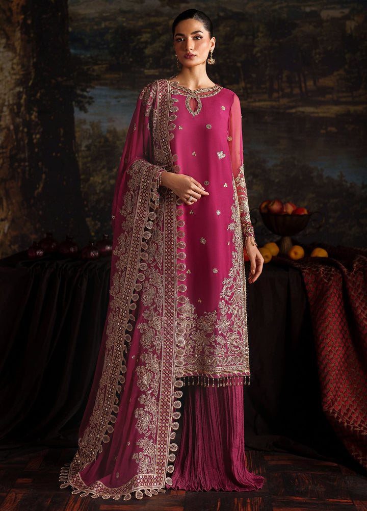 Zarif Embroidered Chiffon Suits Unstitched 3 Piece ZAF25PC Prc-05 Adelle - Formals Collection