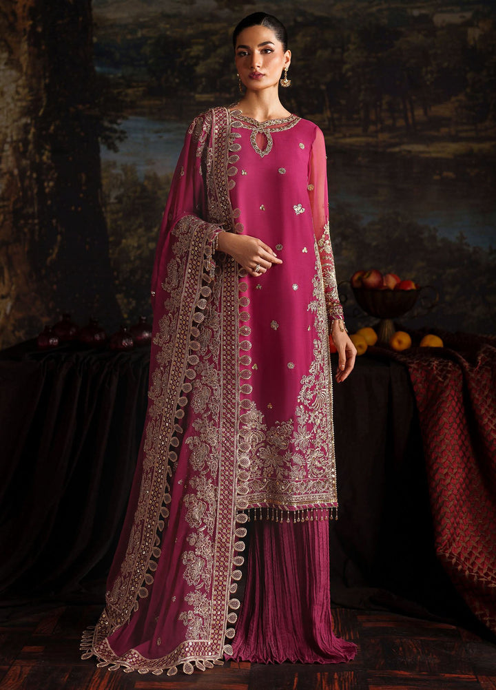 Zarif Embroidered Chiffon Suits Unstitched 3 Piece ZR25UF Prc-05 Adelle - Formals Collection