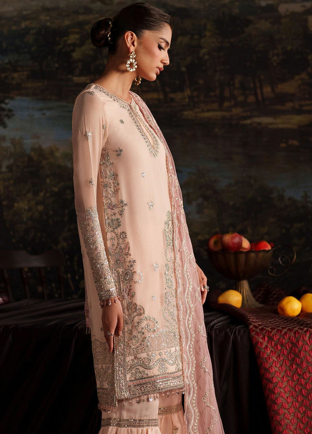 Zarif Embroidered Chiffon Suits Unstitched 3 Piece ZAF25PC Prc-08 Lucia - Formals Collection