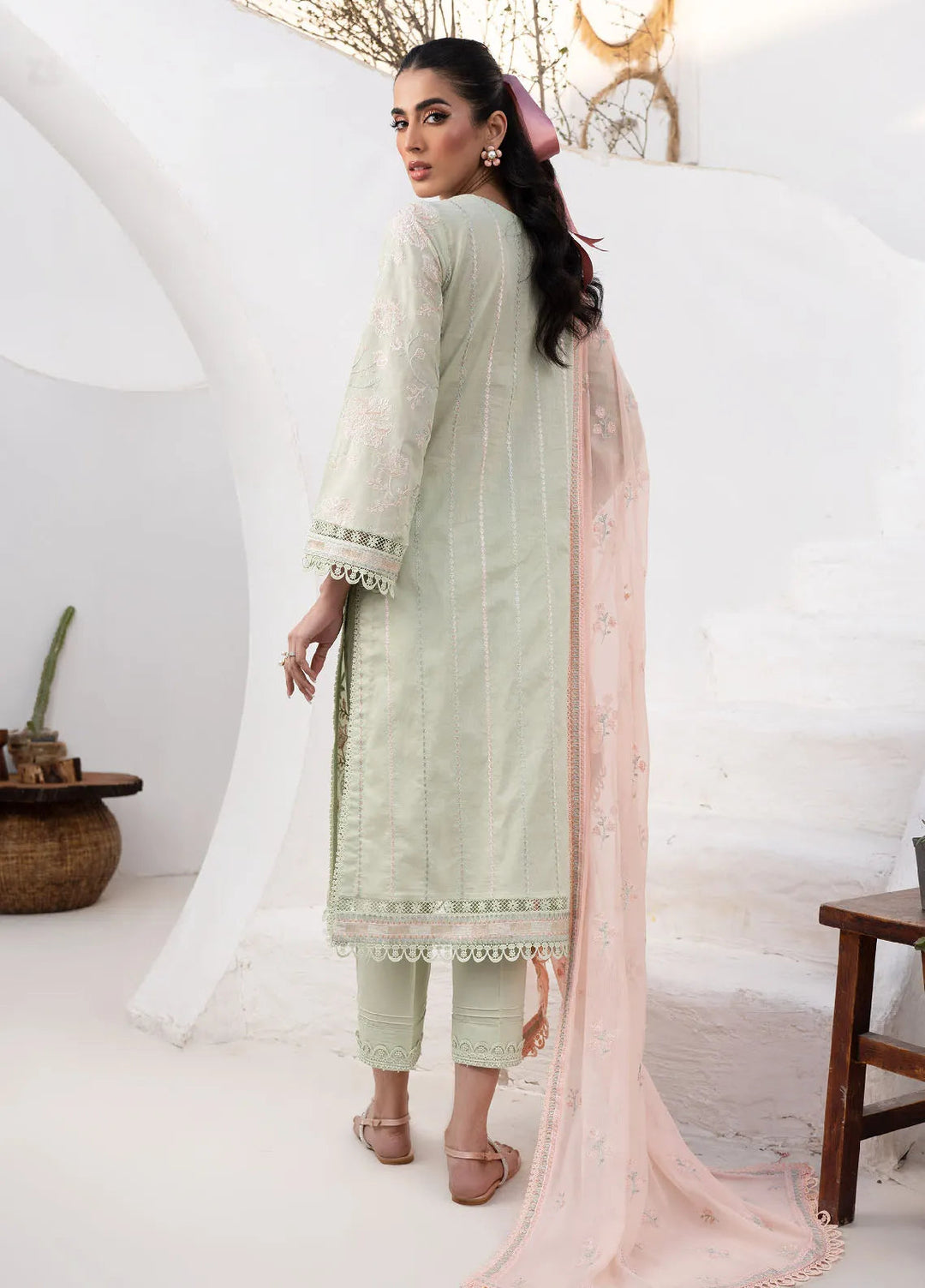 Zarif Embroidered Lawn Unstitched Suit 3 Piece ZF24E ZL 03 Sephora - Eid Collection