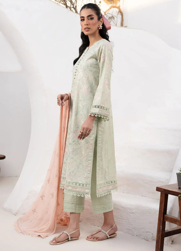 Zarif Embroidered Lawn Unstitched Suit 3 Piece ZF24E ZL 03 Sephora - Eid Collection