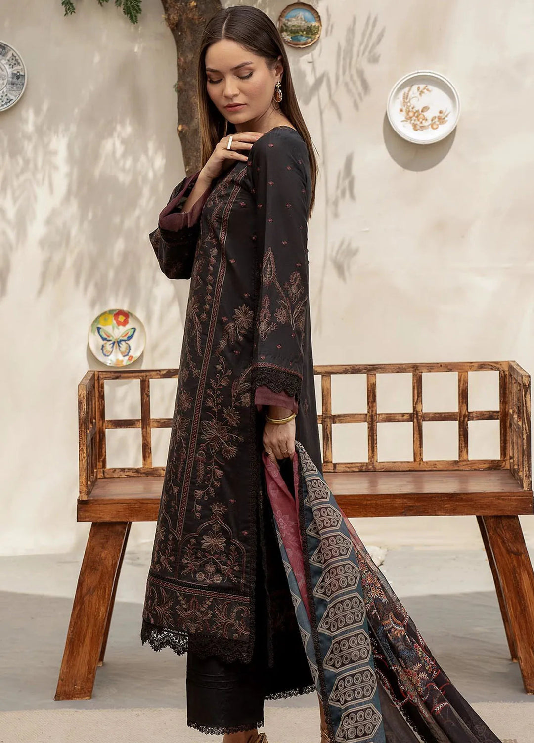 Zarif Embroidered Lawn Unstitched Suit 3 Piece ZF24F ZFL-03 Jemima - Summer Collection