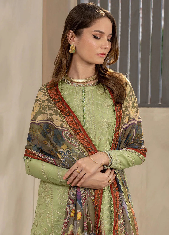 Zarif Embroidered Lawn Unstitched Suit 3 Piece ZF24F ZFL-04 Seniha - Summer Collection
