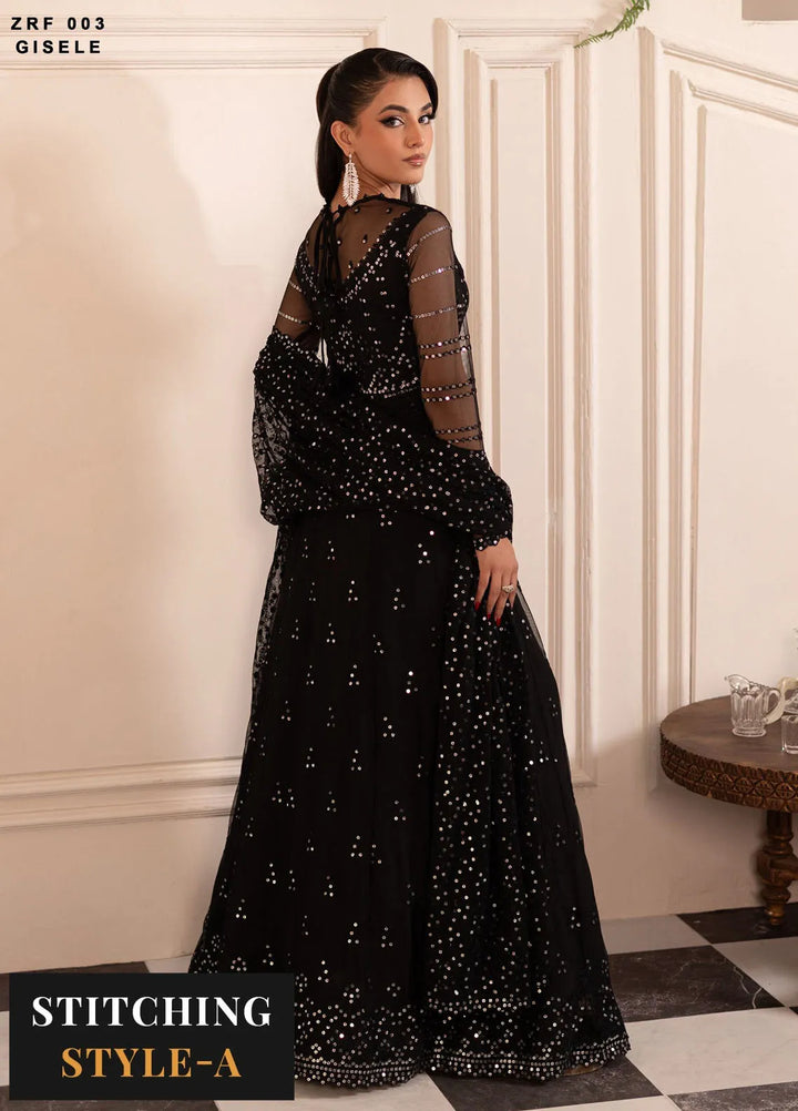 Zarif Embroidered Net Suit Unstitched 3 Piece ZF24OE ZRF-003 Gisele - Formal Collection