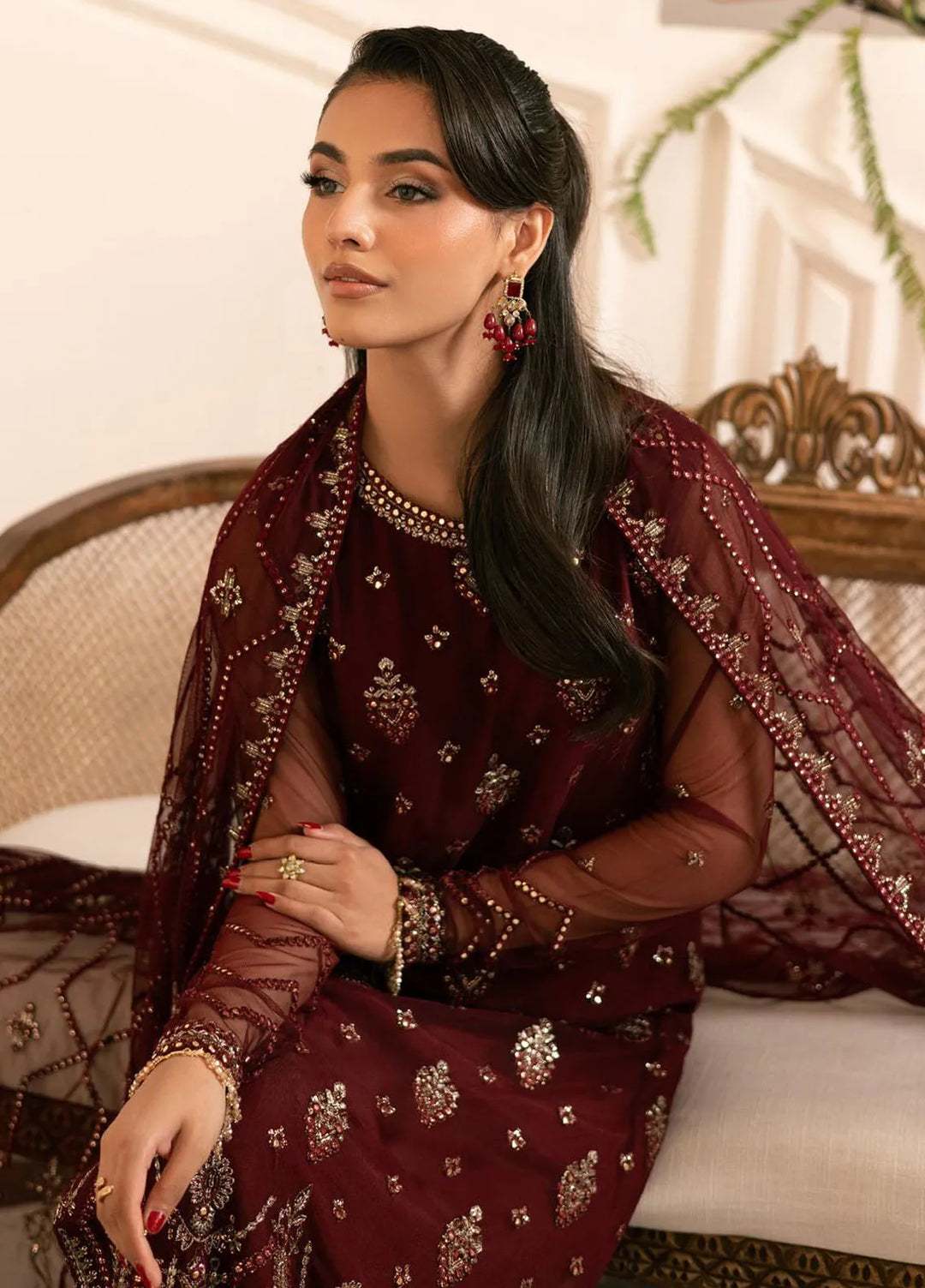 Zarif Embroidered Net Suit Unstitched 3 Piece ZF24OE ZRF-004 Amal - Formal Collection