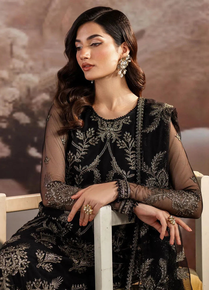 Zarif Embroidered Net Suit Unstitched 3 Piece ZR25UF ZRF001 - Renisa - Formal Collection