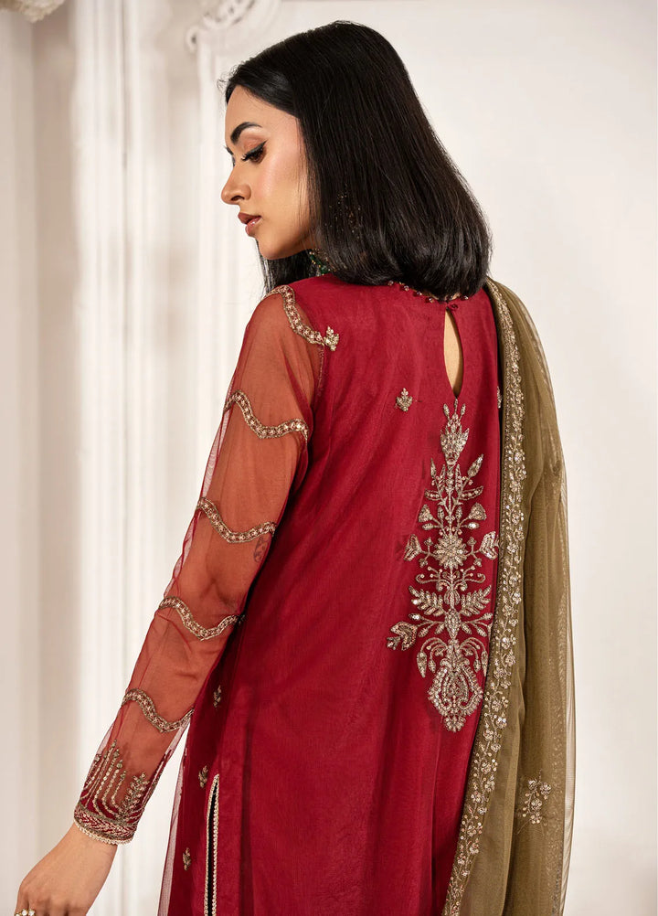 Zarif Embroidered Net Suit Unstitched 3 Piece ZF25FE ZFE-02 Alison - Formals Collection