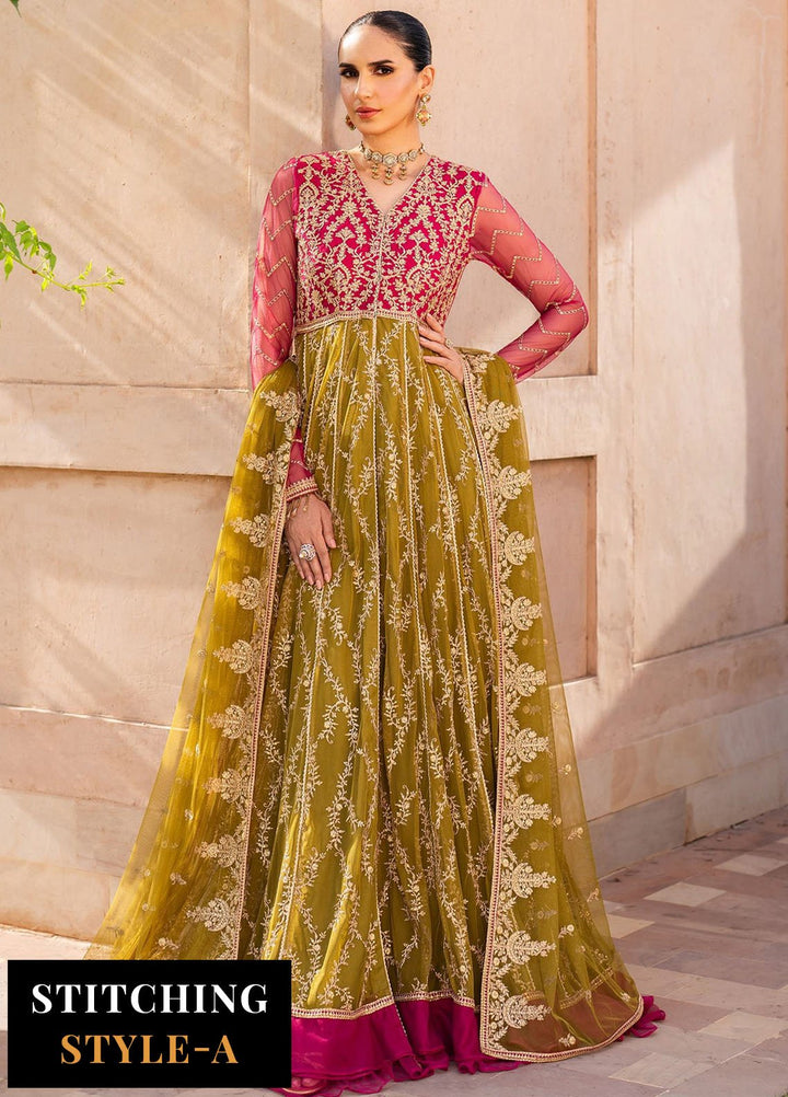 Zarif Embroidered Net Suits Unstitched 3 Piece ZF25SN SBA-03 Lara - Formals Collection