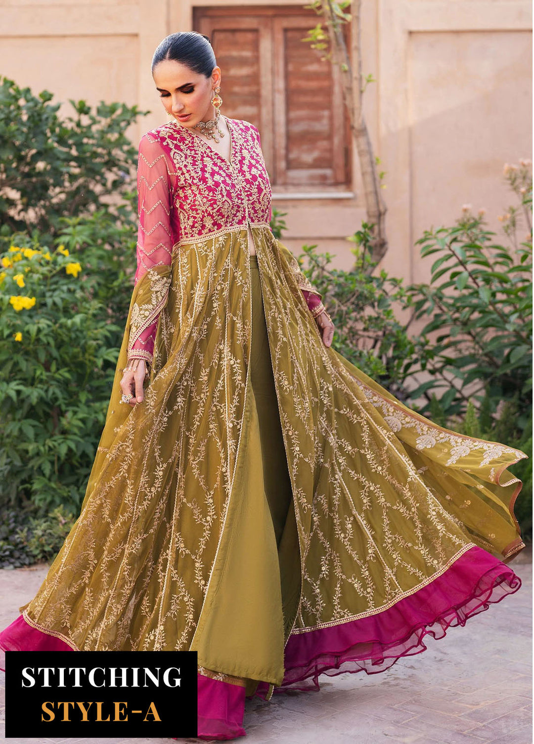 Zarif Embroidered Net Suits Unstitched 3 Piece ZF25SN SBA-03 Lara - Formals Collection