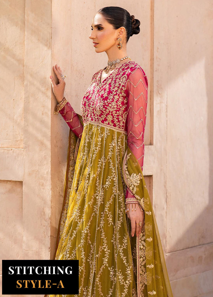 Zarif Embroidered Net Suits Unstitched 3 Piece ZF25SN SBA-03 Lara - Formals Collection