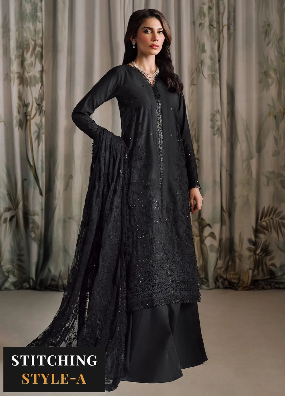 Zarif Embroidered Raw Silk Suit Unstitched 3 Piece ZRF-RW-02 Zivah - Festive Collection