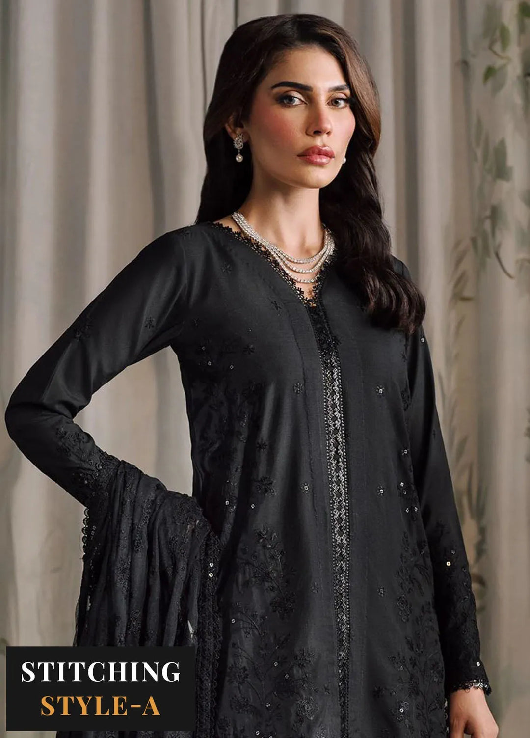 Zarif Embroidered Raw Silk Suit Unstitched 3 Piece ZRF-RW-02 Zivah - Festive Collection