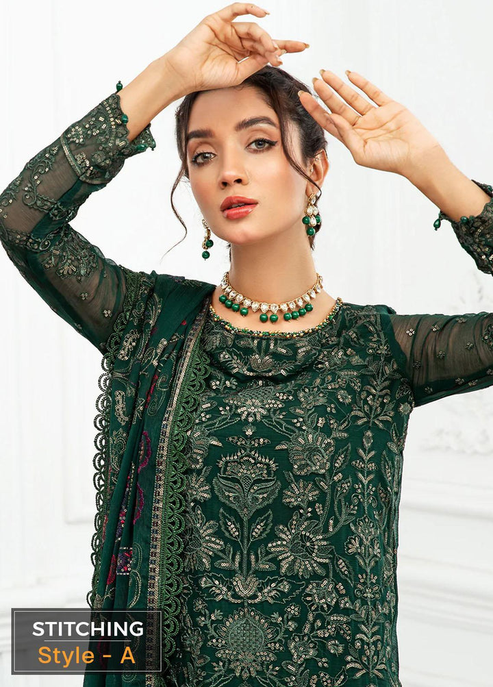 Zarif Embroidered Chiffon Suits Unstitched 3 Piece ZD 01 AYRA - Luxury Collection