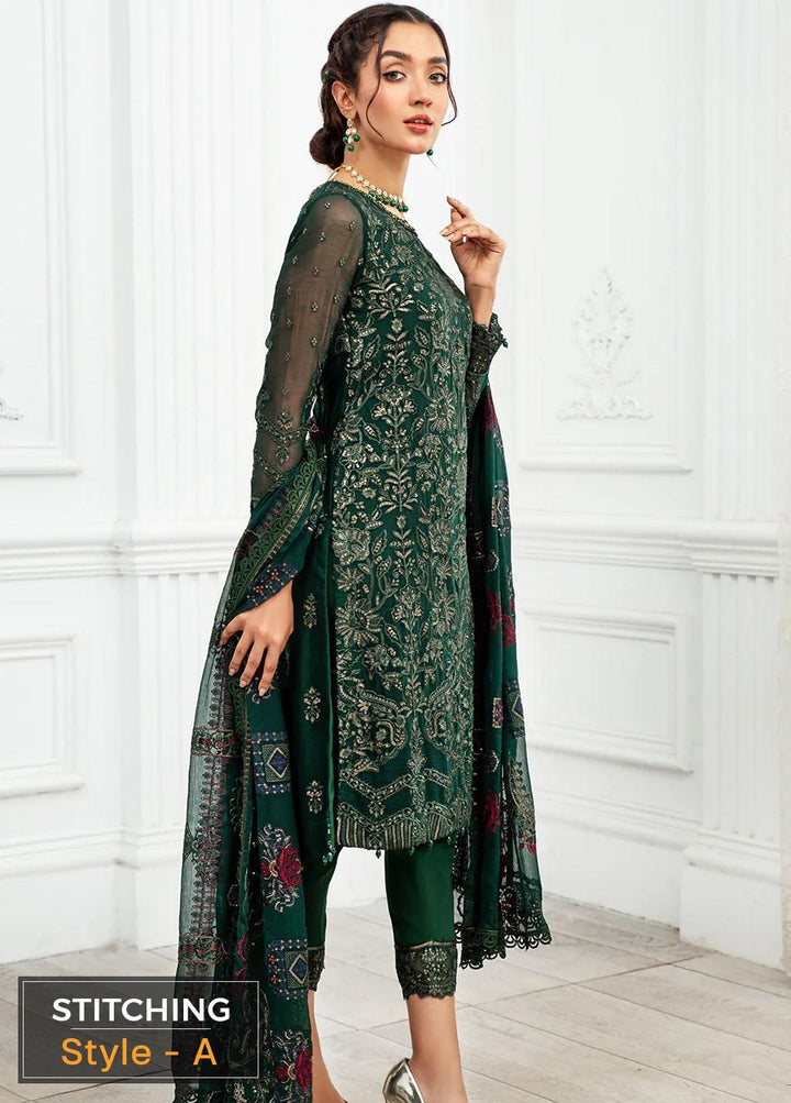 Zarif Embroidered Chiffon Suits Unstitched 3 Piece ZD 01 AYRA - Luxury Collection
