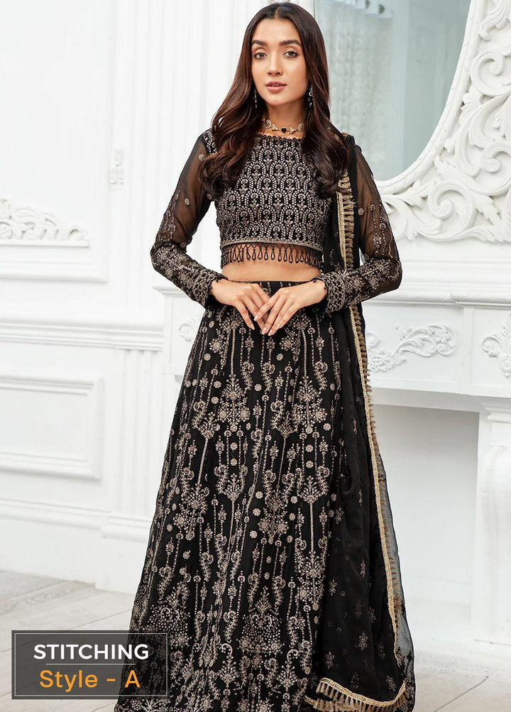 Zarif Embroidered Chiffon Suits Unstitched 3 Piece ZD 03 RESHAM - Luxury Collection