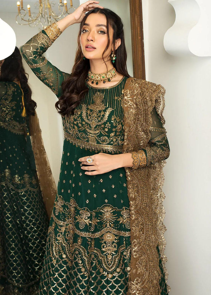 Zarif Embroidered Chiffon Suits Unstitched 2 Piece ZM 04 SINGHAAR - Luxury Collection