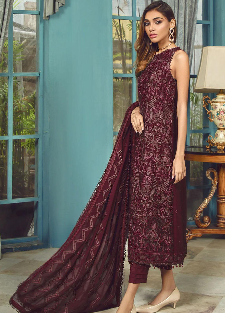 Zarif Embroidered Chiffon Suits Unstitched 3 Piece ZR 06 IRENE - Luxury Collection