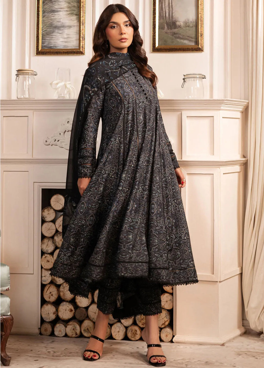 Zarif Printed Cambric Suits Unstitched 3 Piece ZF24PC ZPC 03 Frieda - Spring Collection