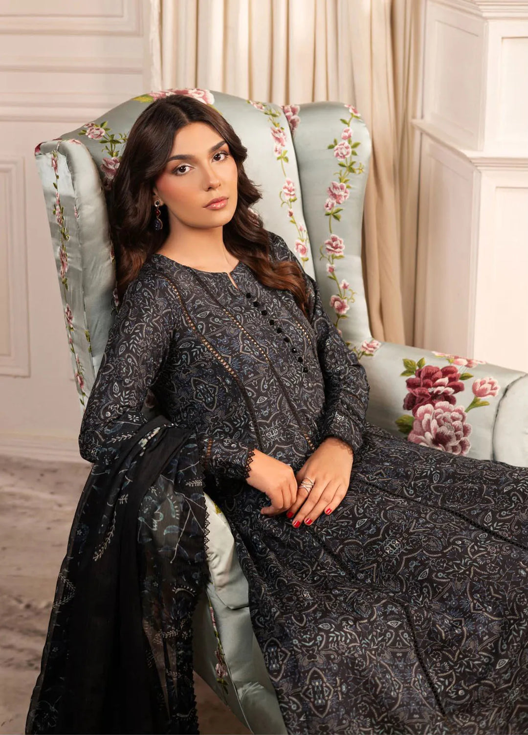 Zarif Printed Cambric Suits Unstitched 3 Piece ZF24PC ZPC 03 Frieda - Spring Collection