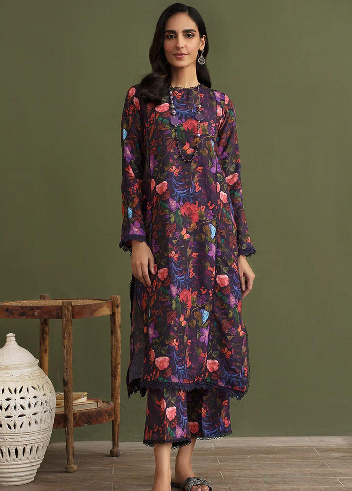 Zarif Pret Printed Cotton Silk 2 Piece Suit ZF23P03 Night Garden