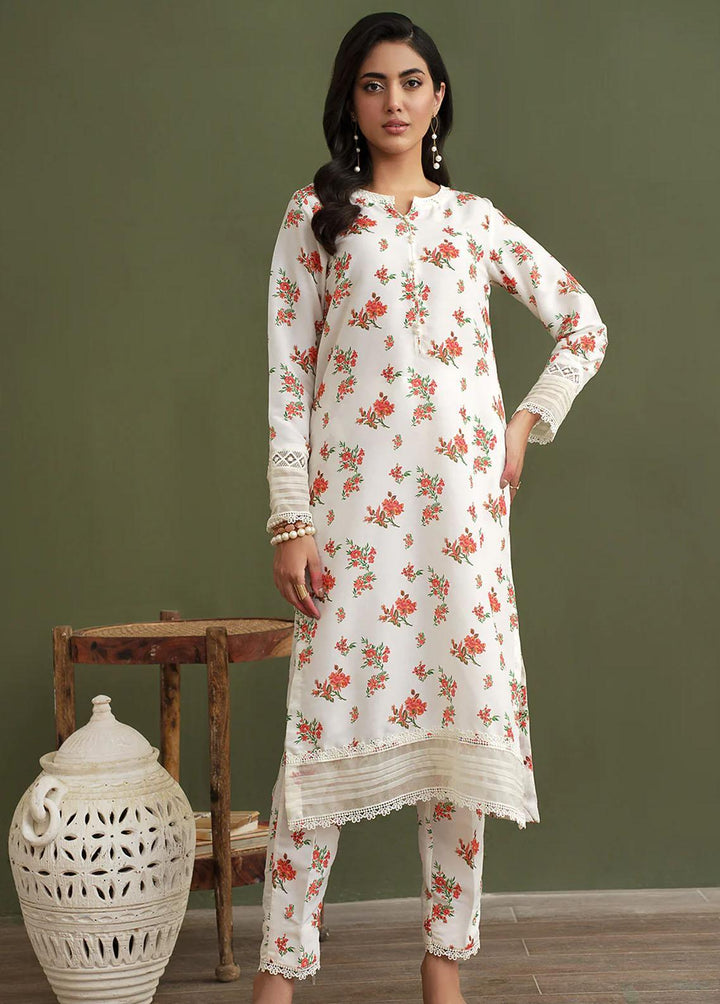 Zarif Pret Printed Cotton Silk 2 Piece Suit ZF23P05 Cremon