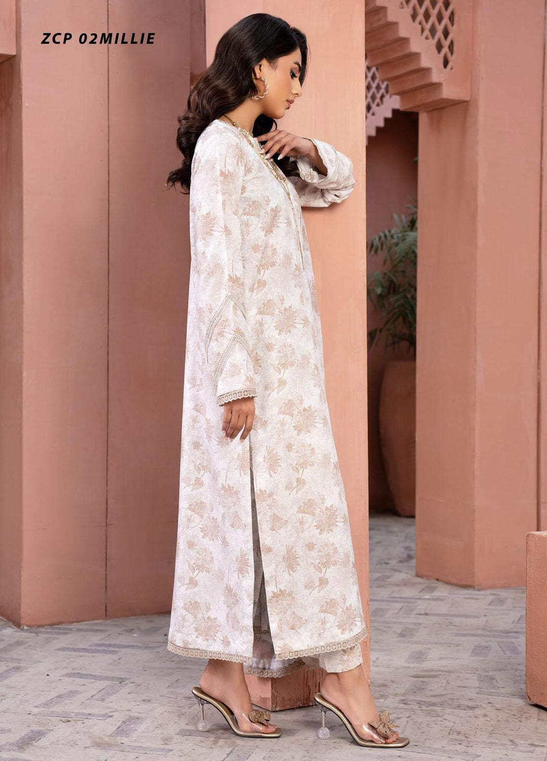 Zarif Printed Cambric Suits Unstitched 3 Piece ZF24P ZCP 02 Millie - Casual Collection