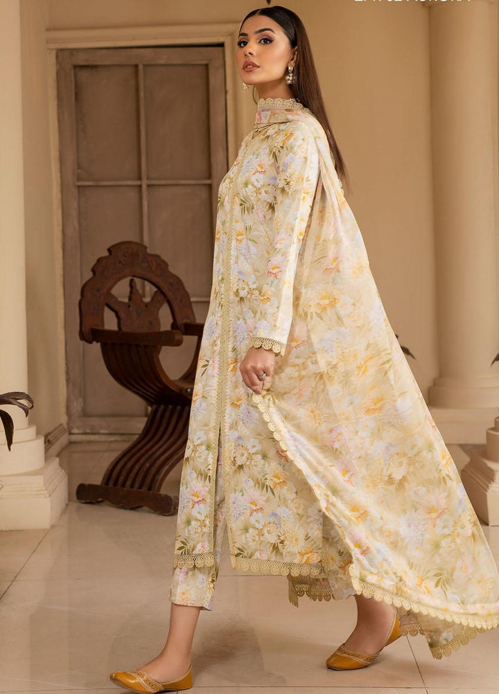 Zarif Printed Georgette Suits Unstitched 3 Piece ZF23PG ZPR 02 Aurora - Formal Collection