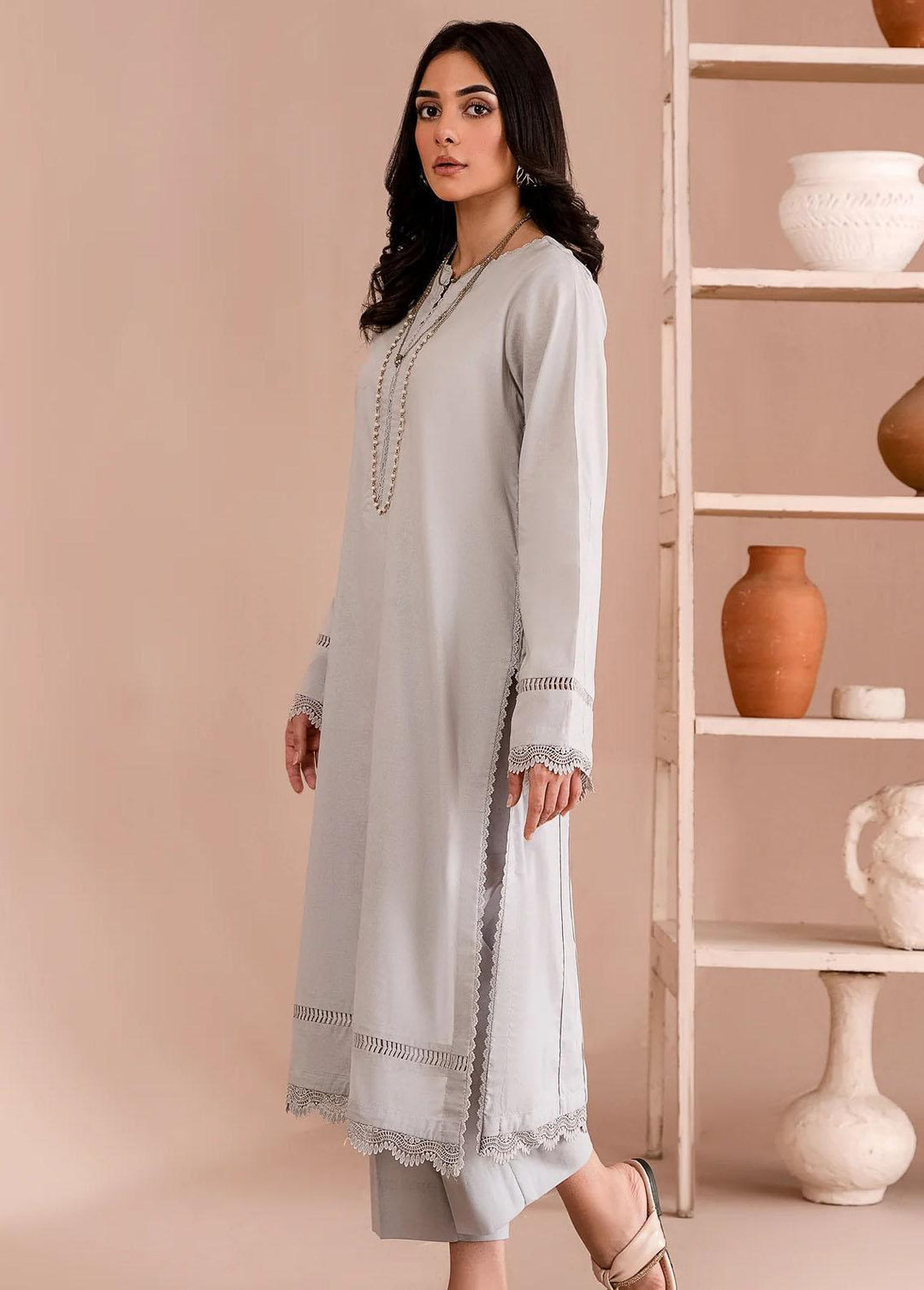 Zarif Pret Embroidered Cambric 2 Piece Suit CP-04 Miray