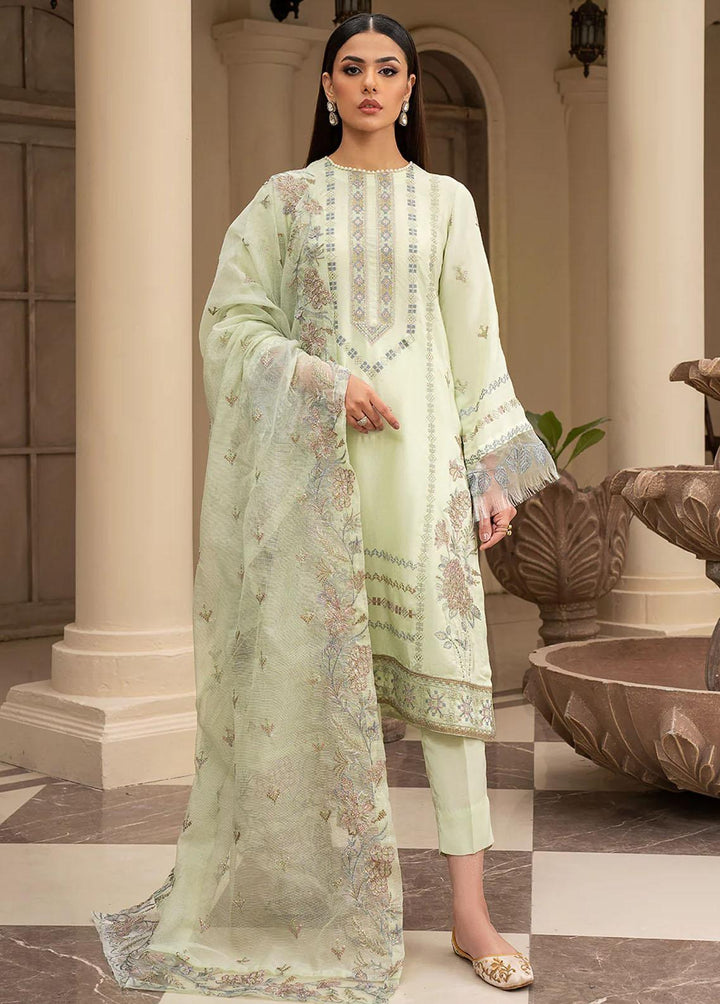 Zarif Pret Embroidered Raw Silk 3 Piece Suit ZRS-01 JANE