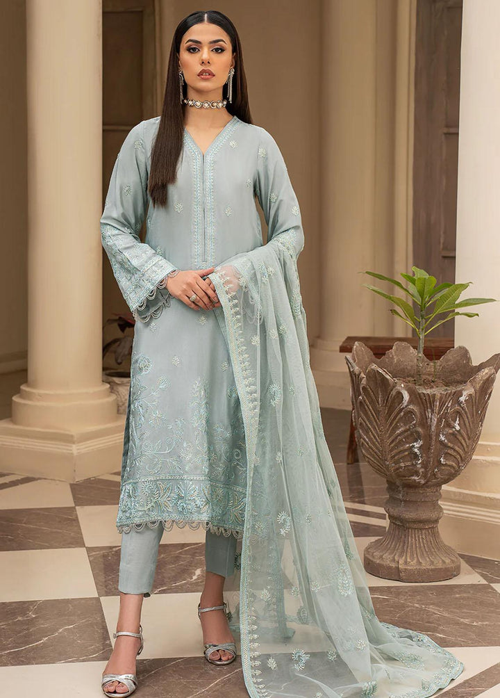 Zarif Pret Embroidered Raw Silk 3 Piece Suit ZRS-02 OPAL