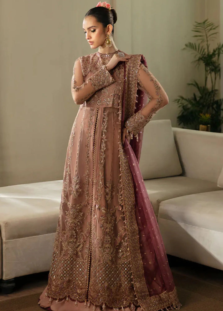 Zarin by Eleshia Embroidered Net Suits Unstitched 3 Piece ELS24ZL Rosea - Formal Collection