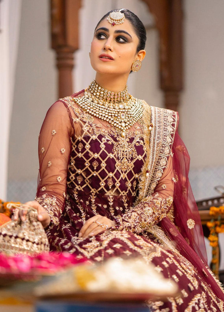 Zarin By Eleshia Embroidered Net Suits Unstitched 3 Piece ELS23ZN D-10 Avyanna - Wedding Collection