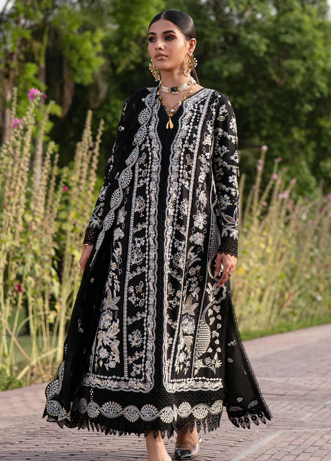 Zarposh Unstitched Embroidered Lawn 3 Piece Suits ZP26UF Selara - Festive Collection