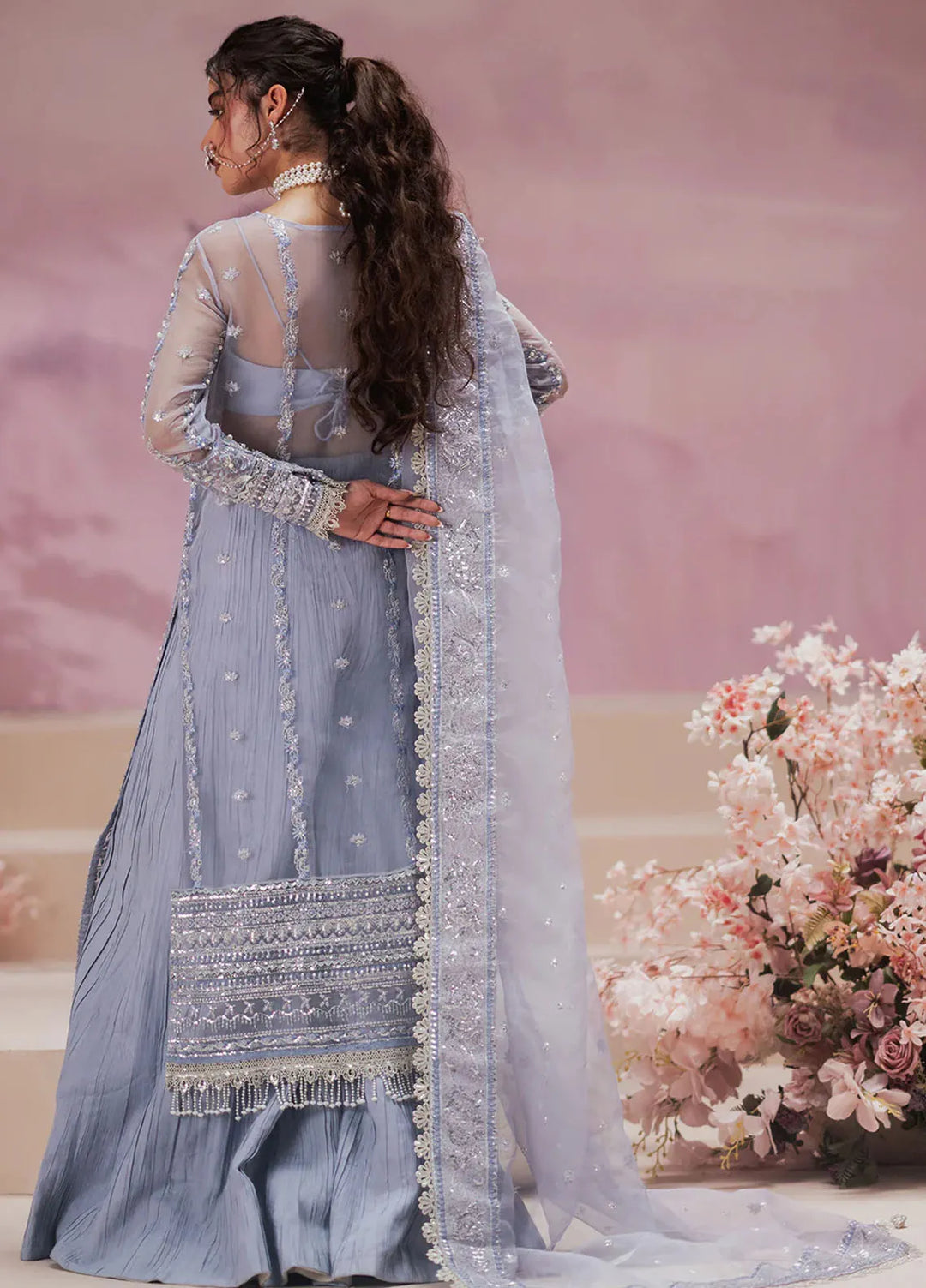 Zarposh Pret Embroidered Organza 3 Piece Suit Zemal